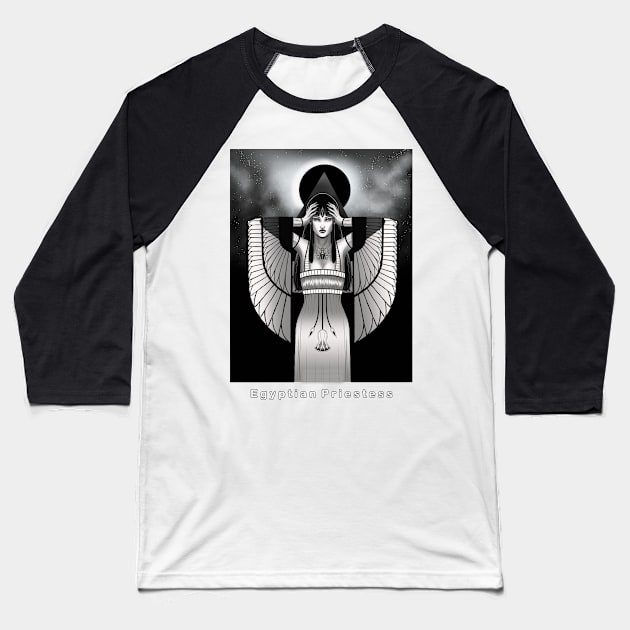 Egyptian Priestess Baseball T-Shirt by NeetScrewd